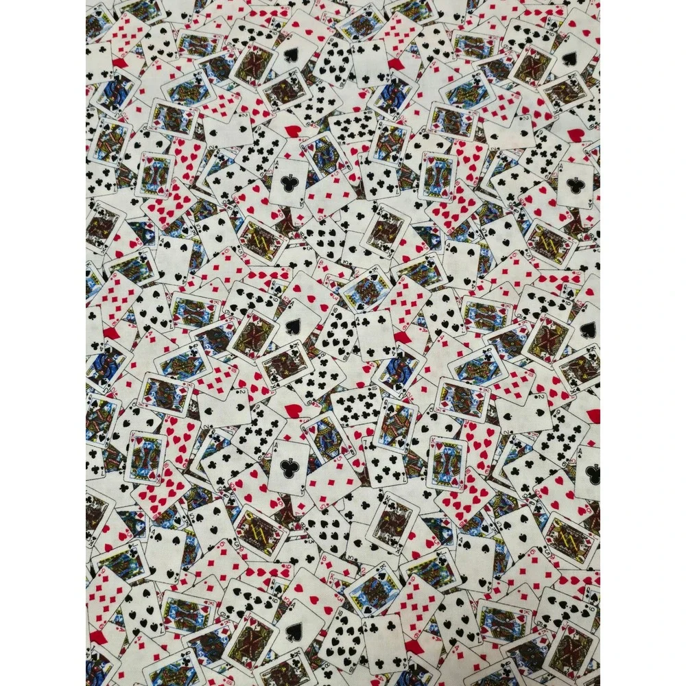 Timeless Treasures Playing Cards Fabric Soho Cotton New MINI-14 continuous yards